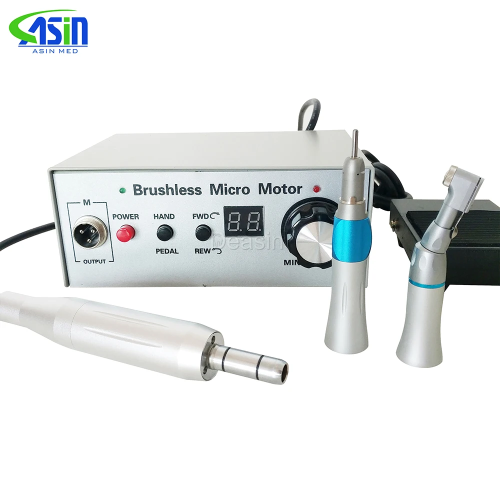 

NEW 50,000 rpm dental brushless E type micromotor for dental laboratory Polishing contra angle and straight handpiece set