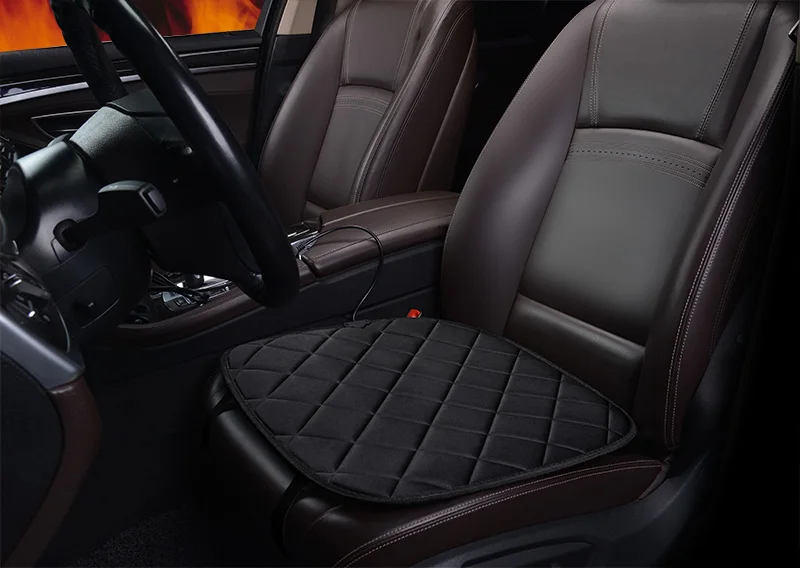 Warm Car Seat Heating Cushion Covers Cold Days Heated  Seat Cover Auto Car 12V Seat Heater Heating Pad  Auto supplies