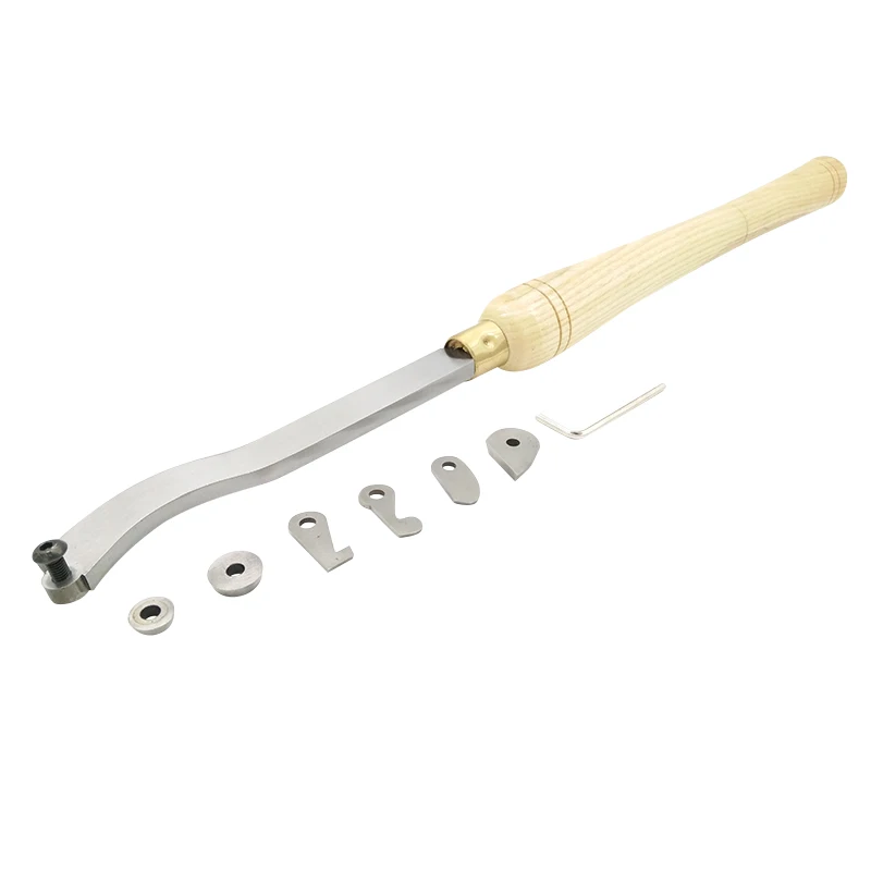 6PCS Interchangable HSS Cutter Hollow Woodturning Tool Gouge For Spindles Of Projects