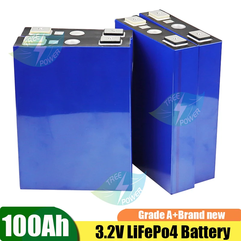 New Brand  Lifepo4 100Ah 105Ah 3.2V For 12V 24V 36V 48V 200Ah 400Ah 800Ah EV RV Solar System Battery Pack