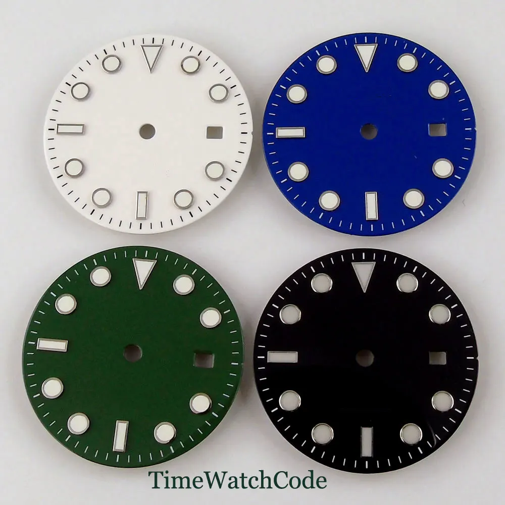 31.3mm Watch Dial Parts Date Window Fit For MIYOTA8215 821A Mingzhu2813 3804 Automatic Movement Luminous