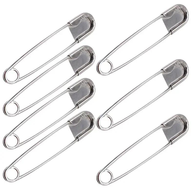 7Pcs Veiligheidsspelden Extra Grote Pinnen Rvs Sluiting Voor Sjaal Dekens Rokken Kilts Gebreide Stof Ambachten Diy Naaien gereedschap