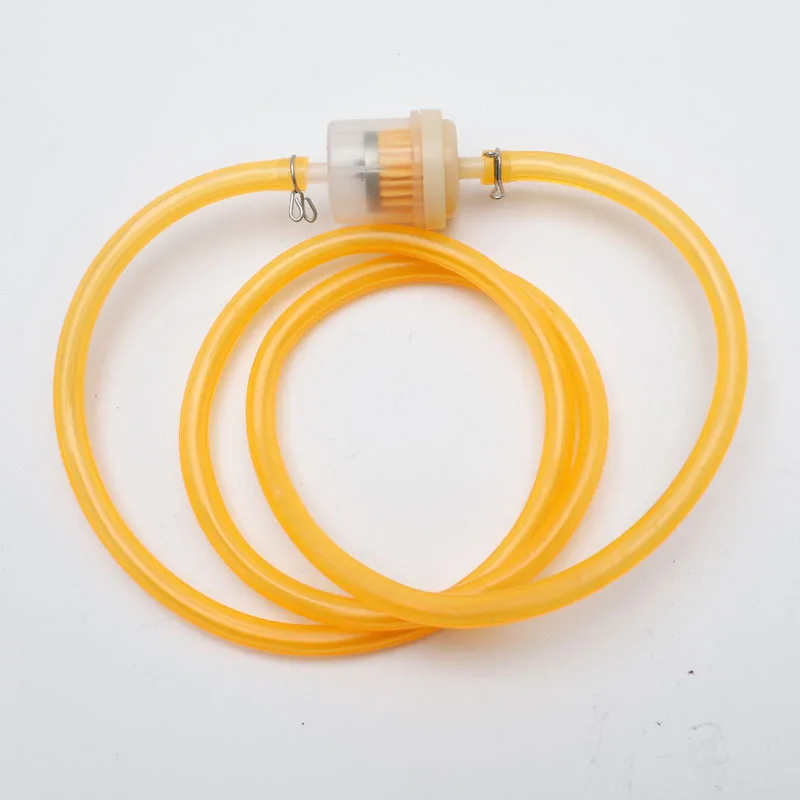 6mm Motorcycle Gas Fuel Filter Petrol Pipe Hose Line + 4 Clips Moto Scooter Dirt Bike Yellow Red Blue Green