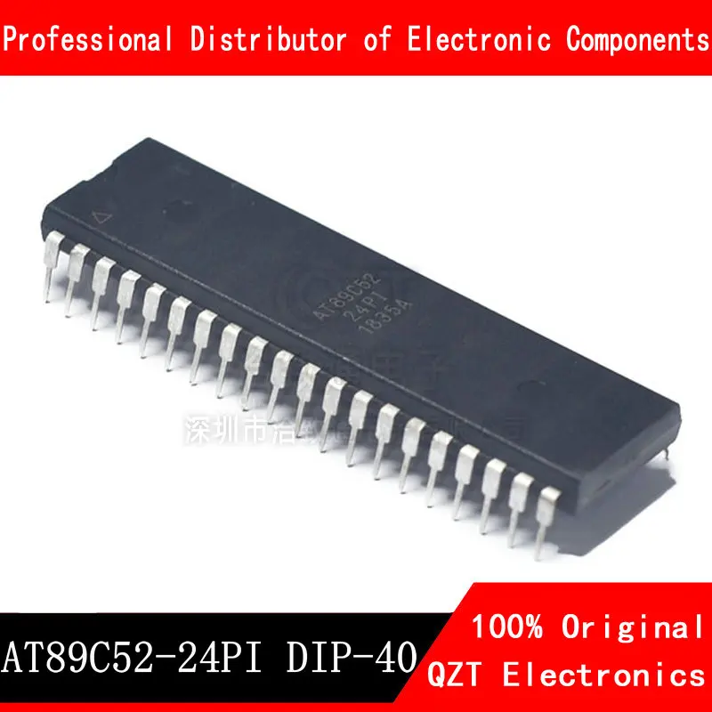 10 sztuk/partia AT89C52-24PC AT89C52-24PU AT89C52-24PI AT89C52 DIP-40 nowy oryginalny w magazynie