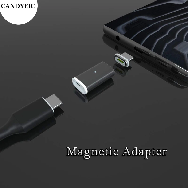 Adapter magnetyczny do ładowarki Samsung Galaxy S24 Ultra Oppo K12x Nokia 220 4G Motorola Edge (2024) Sharp Aquos sense7 itel P55