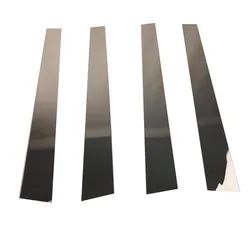 Car window pillar stainless steel trim decorative sticker for LEXUS RX300 MCU10 MCU15 1998 1999 2000 2001 2002