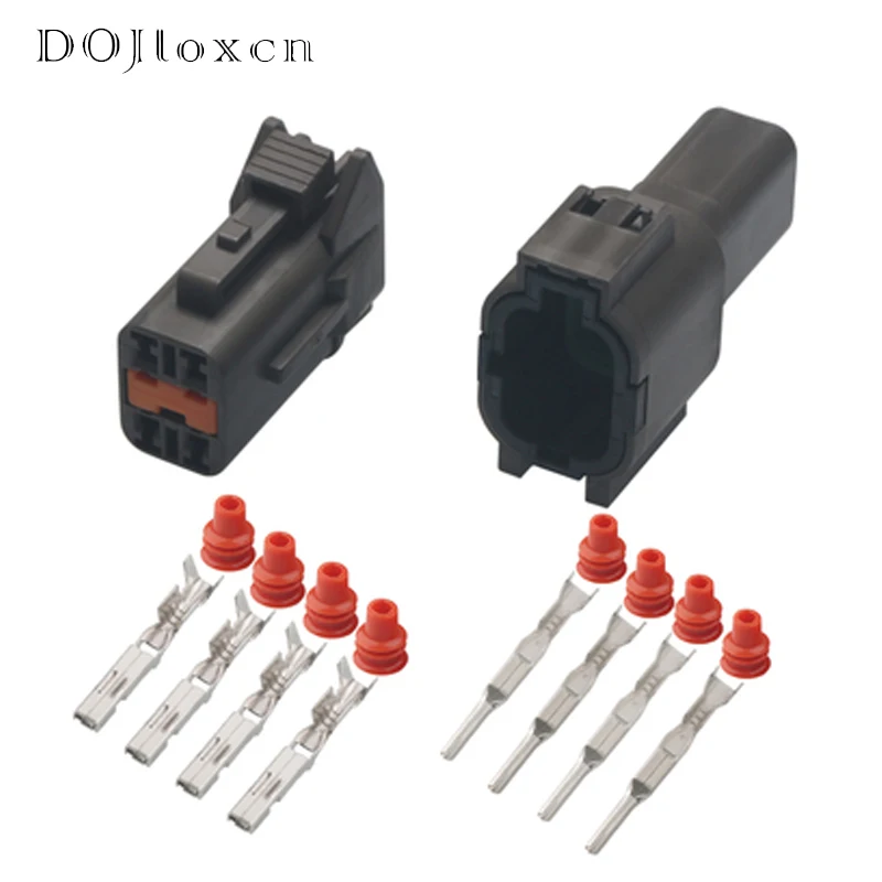 1/5/10/20/50 Sets 4 Pin 7222-7740-40 7123-7740-40 Waterproof Magnetic Connector 1.5mm Auto Wiring Plug With Terminal Seal Rubber