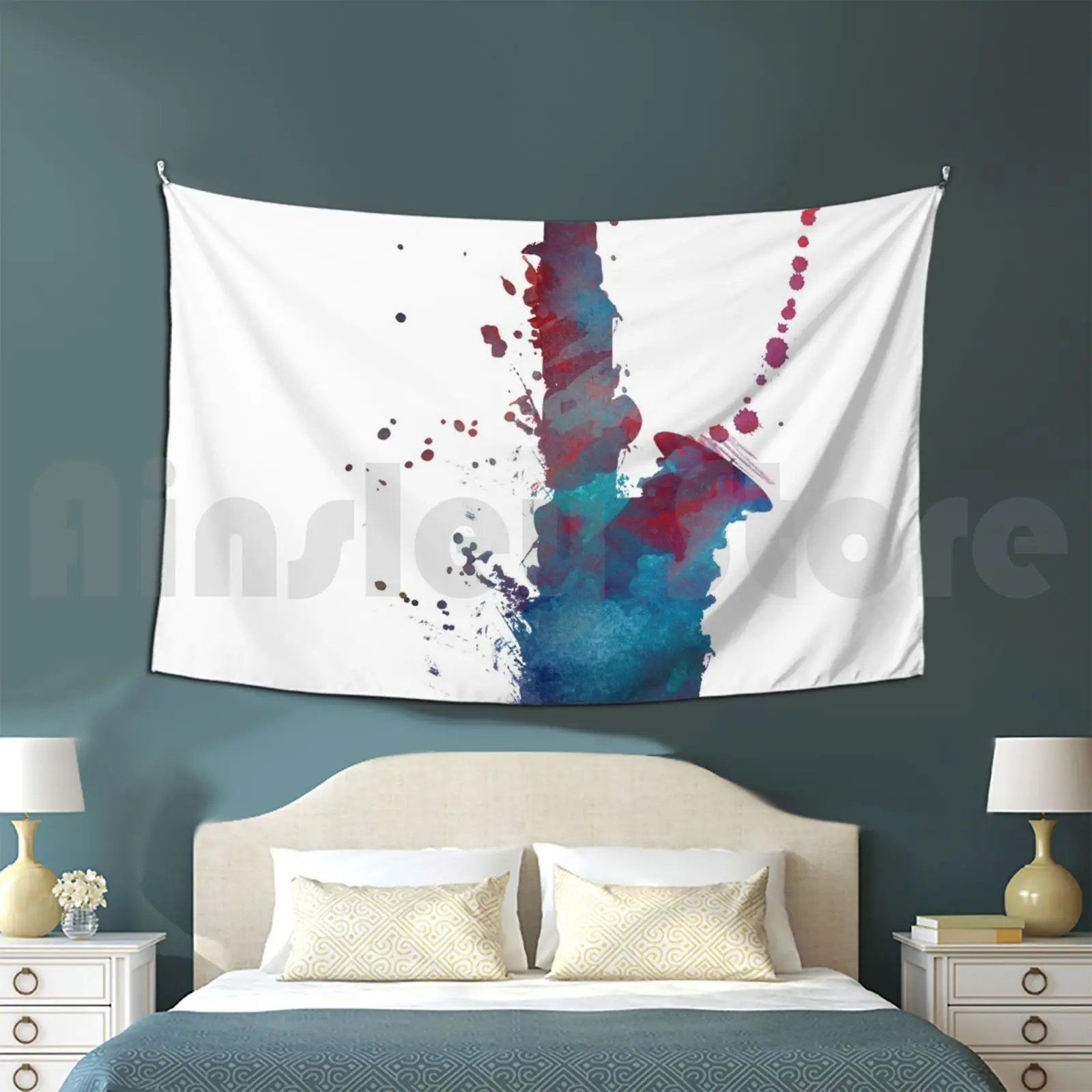 Saxophone Art #saxophone #music Tapestry Living Room Bedroom Sax Saxophone Music Instrument Music Instrument Saxophone