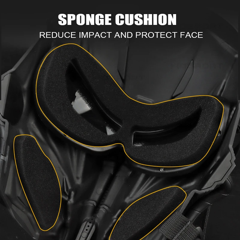 Tactical Airsoft Paintball Masks Motorcycle Men Full Face Mask for Hunting Shooting Military Halloween Mask War Game Headgear