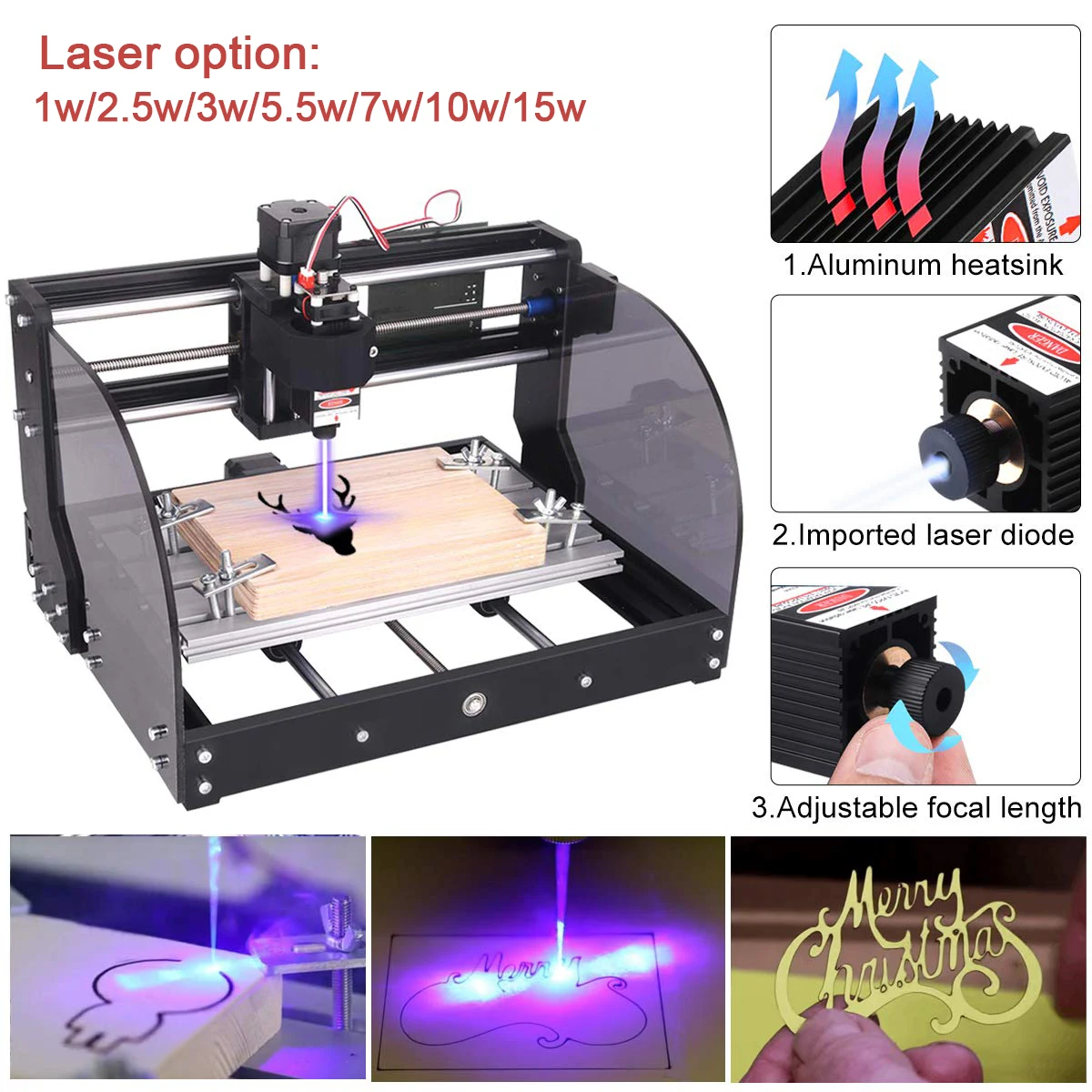 Imagem -03 - Atualizar Gravador a Laser 3-axis Pcb Fresadora Máquina de Gravura a Laser Grbl Faça Você Mesmo 3018 Pro Max Gravação a Laser Cnc3018