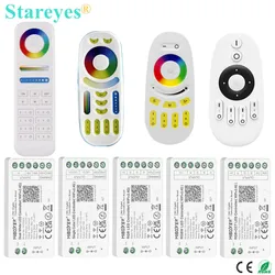 Mi Light WiFi Tuya Alexa Google Home Voice controller MiBoxer LED strip dimmer CCT RGB RGBW RGBCCT FUT038W 2.4G remote control