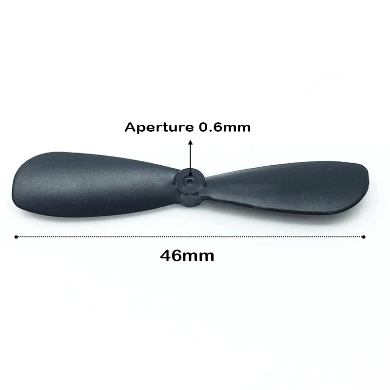 8pcs Propeller Props Blade for 0.8mm 46mm Mini RC Drone Hand Thrown Aircraft Propellers Spare Parts Accessories Component