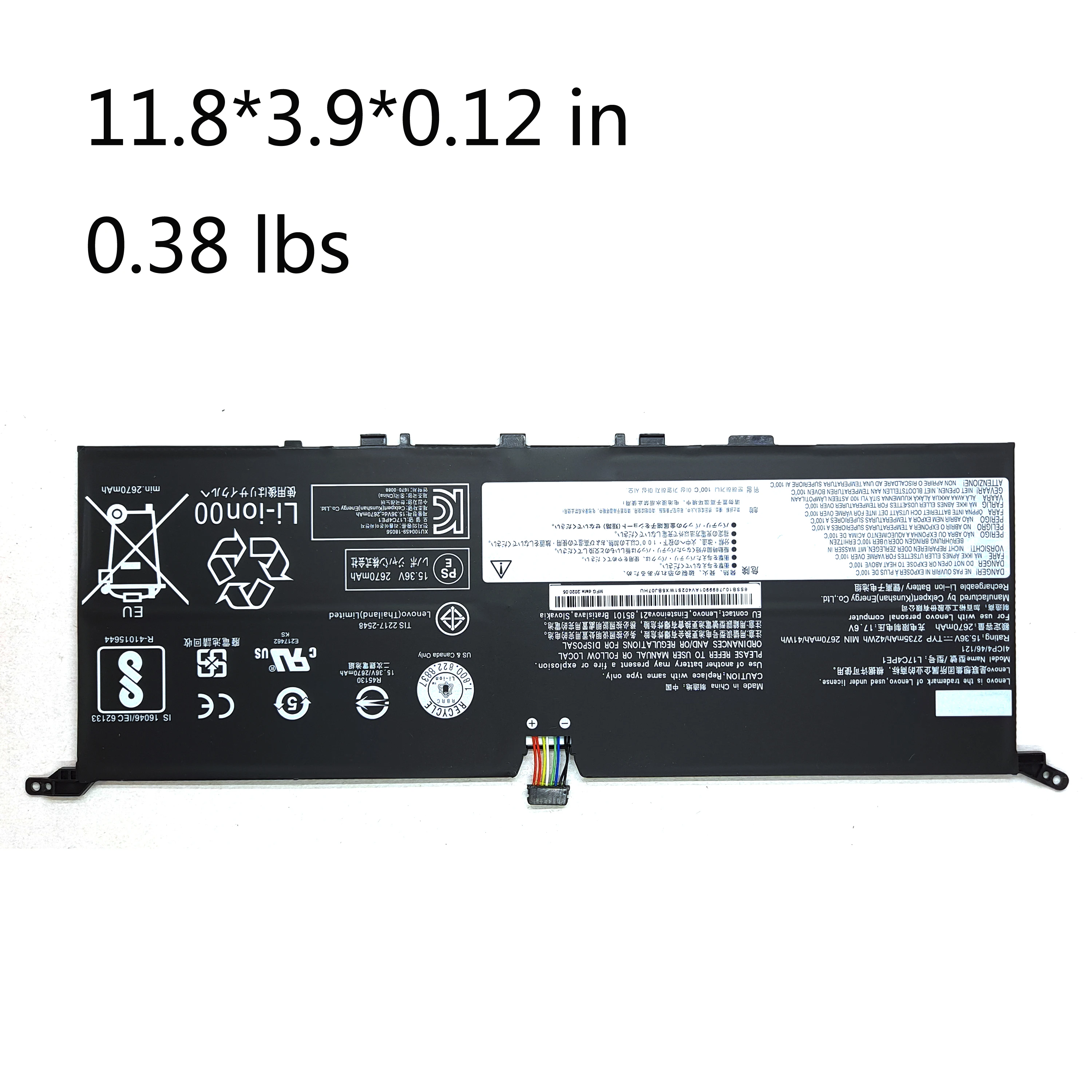 Genuine Original 42Wh L17C4PE1 L17M4PE1 Laptop Battery For LENOVO YOGA S730-13 S730-13IWL (81J0) IdeaPad 730S 13 730S-13IWL