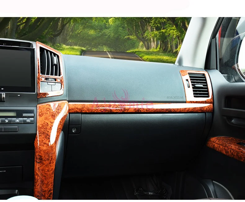 For Toyota Land Cruiser 200 LC200 2008 2009 2010 2011 2012 2013 2014 2015 Wooden Color Trim Package Car-Styling Accessory