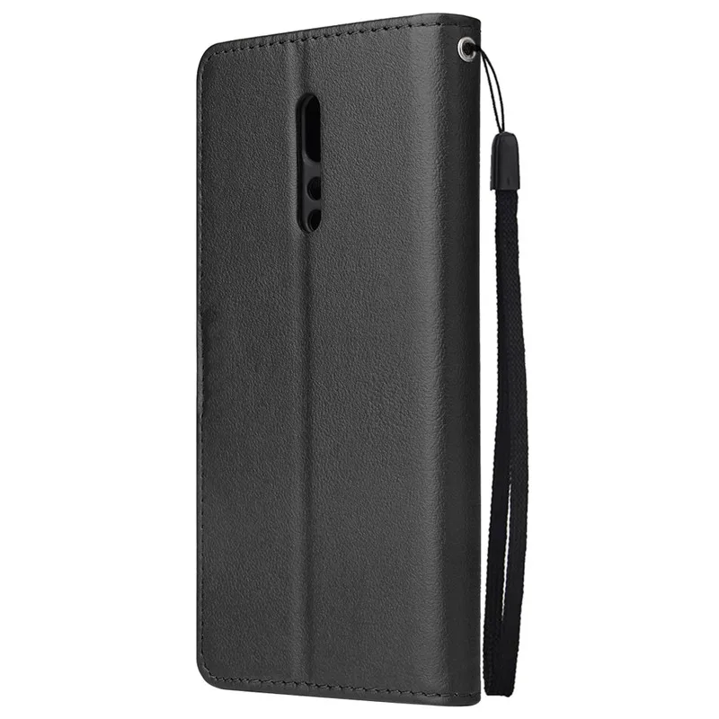 OPPO Reno 2 Leather Case on For Coque OPPO Reno 2 Reno2 2Z Case Cover Classic Style Solid Color Flip Wallet Phone Cases Bag Etui