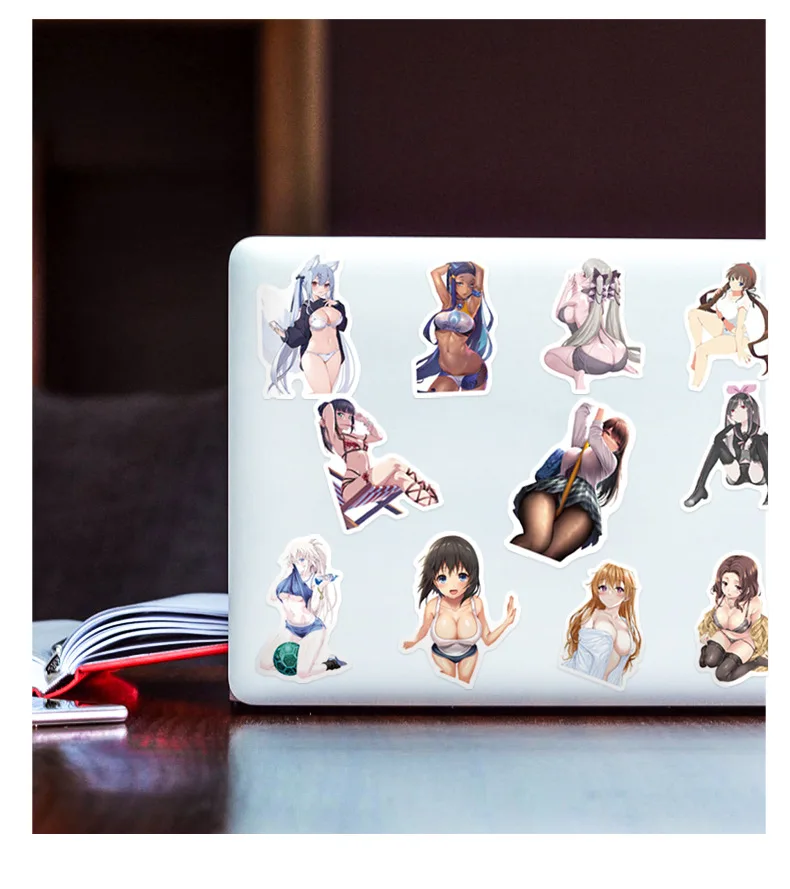 10/30/50PCS Waifu Hentai Sexy Kawaii Anime Stickers Girl Luggage Skateboard Laptop Bicycle Graffiti Sticker Adults Otaku F3