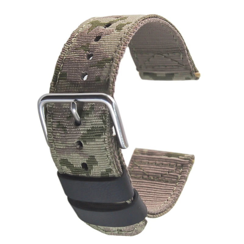 TIMELEE Nylon Watch Straps Camouflage Belt Strap 22mm 24mm Watch Accessories Watch Bands