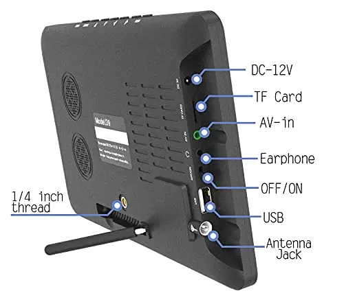 9 Polegada portátil pequeno digital atsc tft hd tela freeview led tv para o carro, caravana, acampamento, ao ar livre ou cozinha