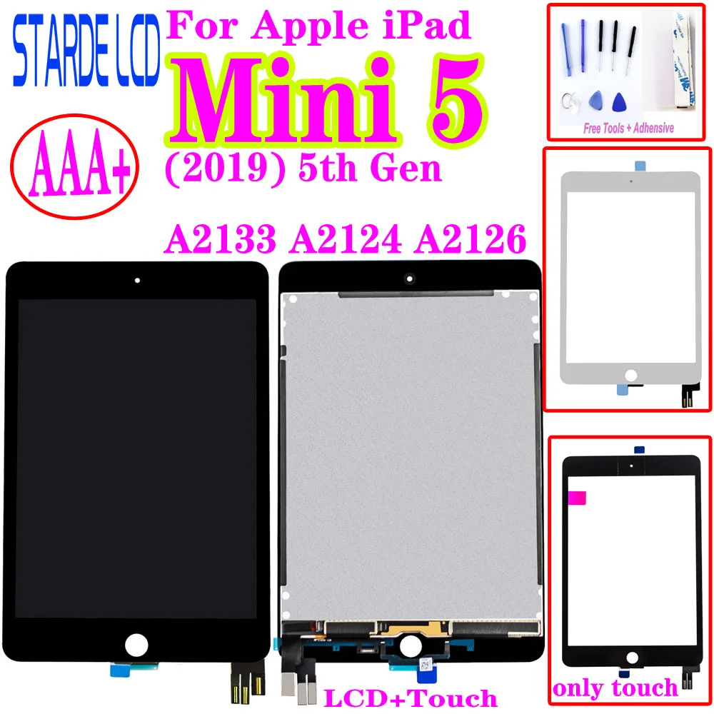 

For iPad Mini 5 LCD Display Touch Screen For iPad Mini 2019 Mini5 5th Gen LCD Touchscreen Matrix Digitizer A2124 A2126 A2133