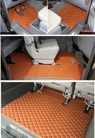 High quality mats! Custom full set car floor mats + trunk mat for Mercedes Benz Vito W447 9 seats 2024-2014 waterproof carpets