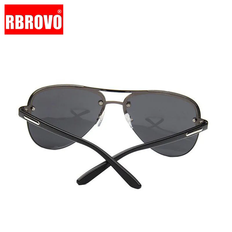 RBROVO 2023 Summer Pilot Men Sunglasses Women Outdoor Vintage Big Frame Lunette De Soleil Femme UV400 Driving Travel Glasses