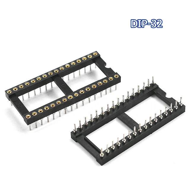 10PCS/lot IC Sockets DIP6 DIP8 DIP14 DIP16 DIP18 DIP20 DIP28 DIP40 pins Connector DIP Socket 6 8 14 16 18 20 24 28 40 pin