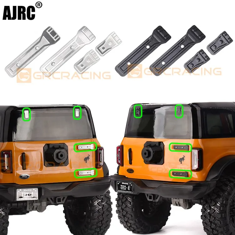 

Grc Stainless Steel Hinge Decoration Sheet/metal Door Hinge For 1/10 Simulation Climbing Car Trax Trx4 92076-4 Bronco Parts