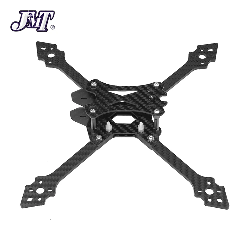 JMT X220 220Mm Ba Lô Bánh Xe Sợi Carbon Quadcopter Khung Bộ 4Mm Tay Hỗ Trợ 5Inch Cánh Quạt Cho FPV Đua Xe tự Do Quadcopter