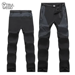 TRVLWEGO açık yürüyüş pantolonu erkekler esneklik hızlı kuru Ultra hafif UV geçirmez spor tırmanma seyahat kamp avcılık pantolon