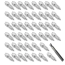 4*12mm Snow Screw Tire Studs Anti Skid Falling Spikes Wheel Tyres 100PCs For Car Motorcycle Bicycle For Car Winter Emergency