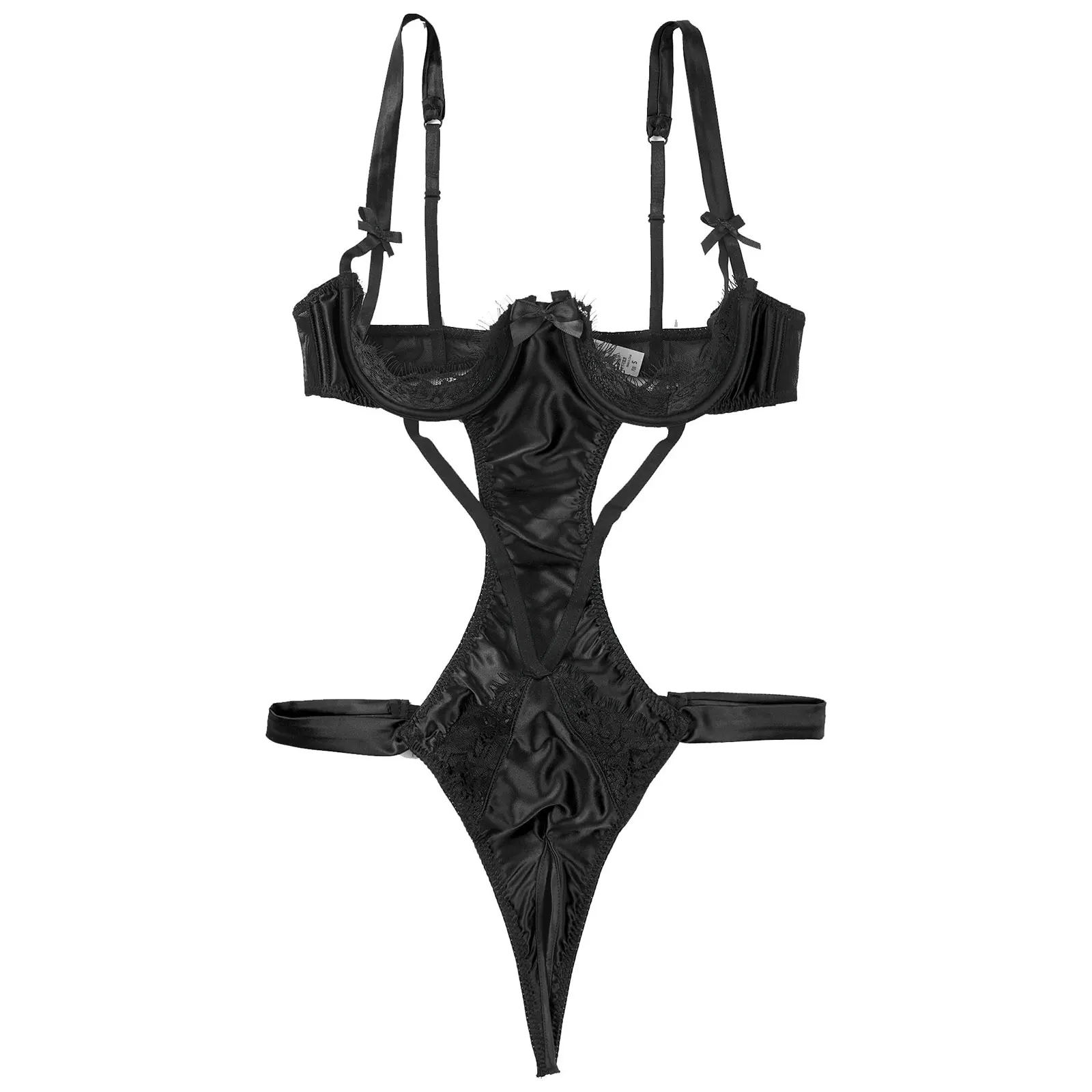 

Женское сексуальное нижнее белье, женский костюм в стиле Babydoll, Прозрачный цветочный кружевной комбидресс на косточках с открытой чашкой, боди с открытой спиной и Т-образным вырезом