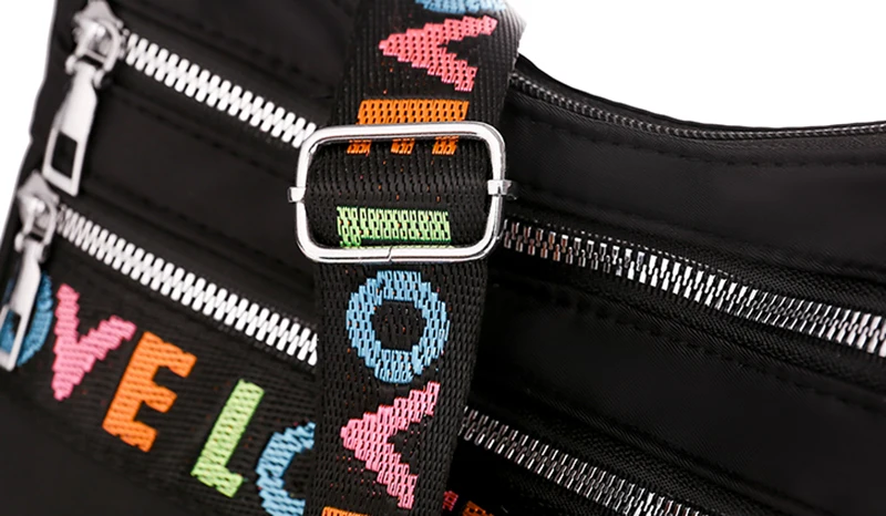 Frauen Umhängetasche Wasserdichte Nylon Oxford Schulter Messenger Taschen Casual Große Kapazität Handtasche Damen Reise Einkaufstasche – Detail 29