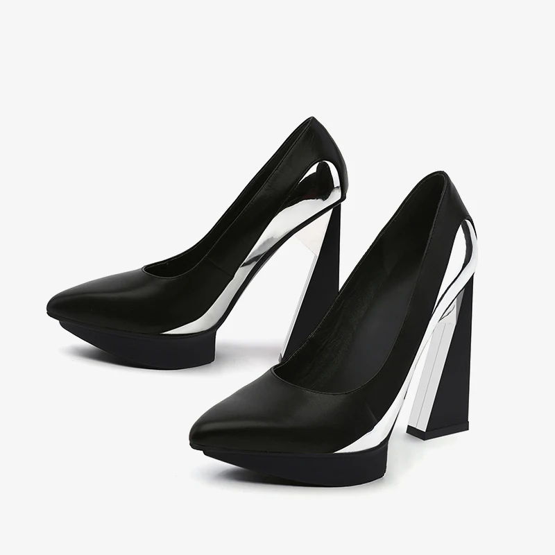 11.5cm Extreme Strange High Heels Women Pumps 2.5cm Platform Woman Pointed Toe High Heels Shoes Stiletto HL188 MUYISEXI