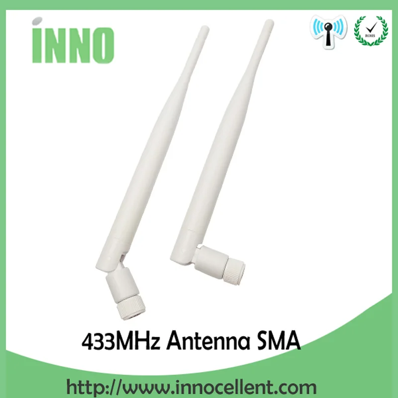 EOTH 10pcs 433mhz antenna 5dbi sma male lora antene pbx iot module lorawan signal receiver antena high gain