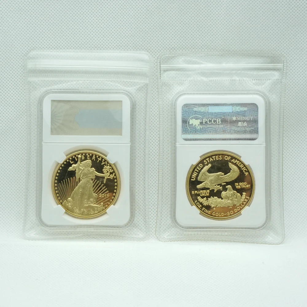 non magnetic Hot selling 2011 USA American gold Eagle one troy oz .999 Bullion coin High quality American eagle with PCCB case