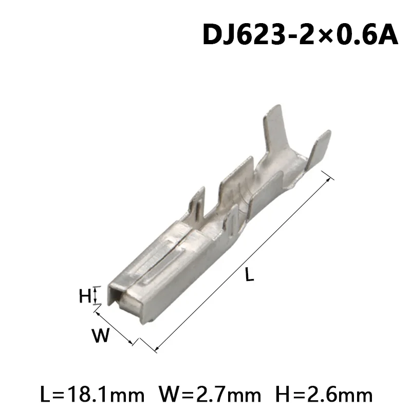 

Free ship 200-5000PCS spring 2.0 plug-in cold pressing terminal DJ623-2*0.6A wire Connector