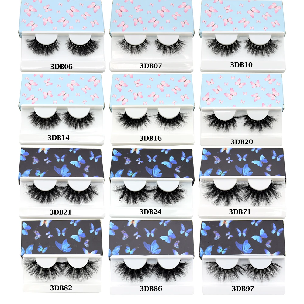 Visofreeขนตา 3D Mink LashesหนาHandmadeปริมาณนุ่มขนตายาวขนตาReal Minkขนตาแต่งหน้าขนตา