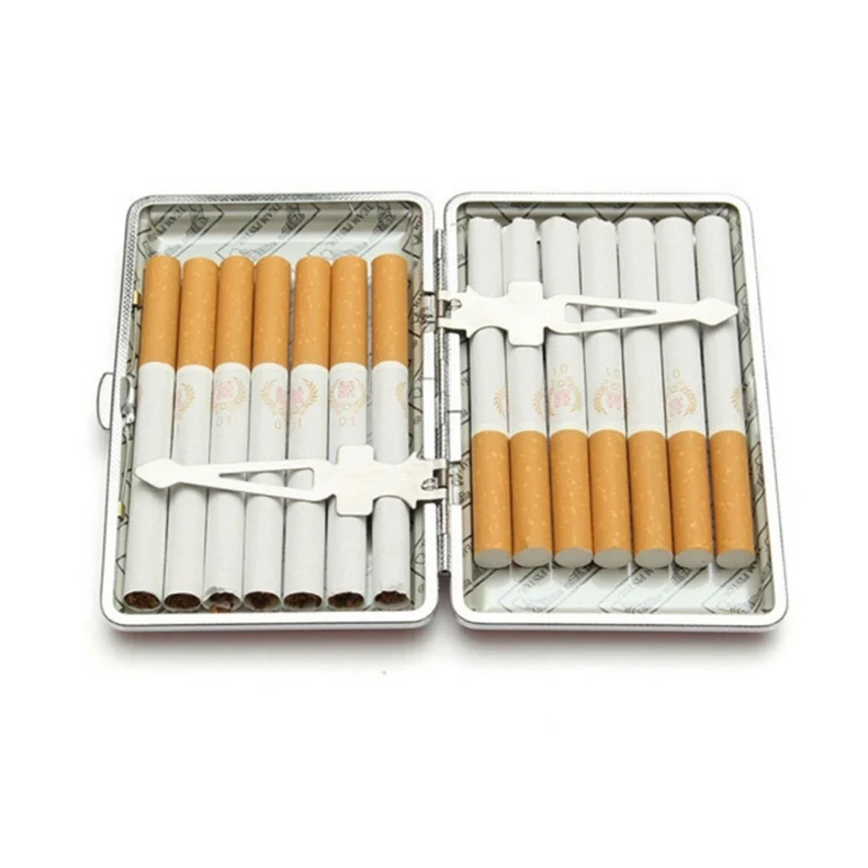 20 Slim Cigarettes Holder Leather Cigarette Case Vintage Classic Women Cigarette Boxes Men\'s cigarette holder 100s