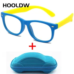 OLDW-Lunettes de salle de bain anti-lumière bleue pour enfants, cadre optique pour garçons et filles, lunettes transparentes pour ordinateur, lunettes souples en silicone pour enfants, nouveau