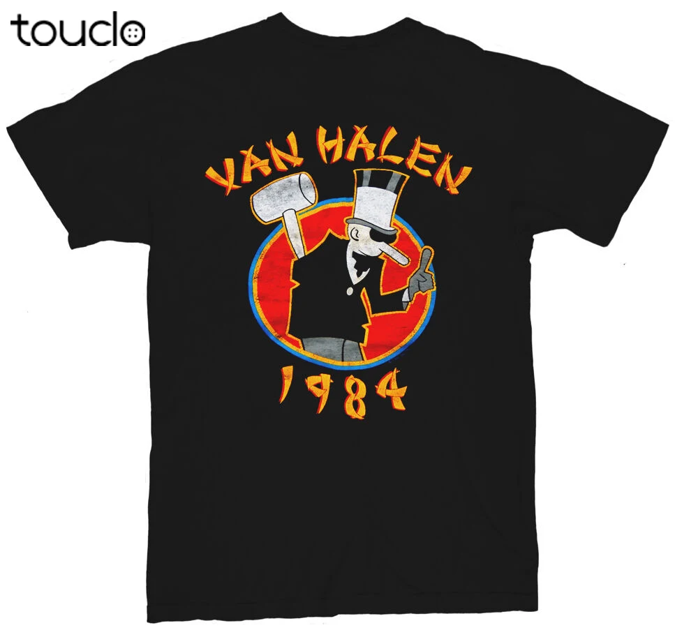 Van Halen 1984 World Tour Men Black Concert T Shirt NEW S M L XL 2XL 3XL