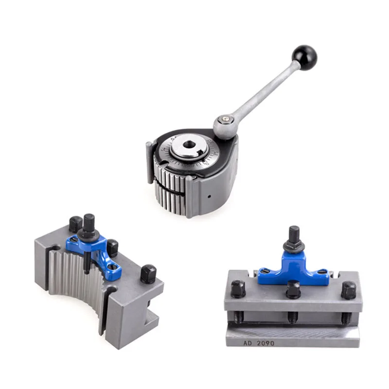 Quick Change Tool Lathe Swing Dia.150~300mm QCT Post Turret Kits include 1pcs tool post+4pcs Tool Holders TOOA1