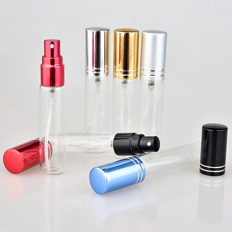 100pcs/Lot 10ml Portable Sample Refillable Perfume Bottle Empty Mini Spray Bottle Perfume Bottles Atomizer Container for Travel