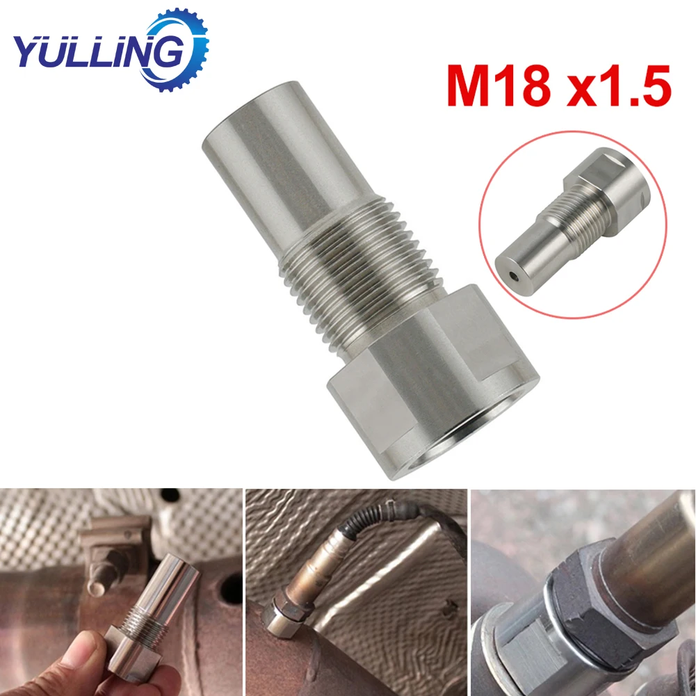 YULLING 1Pcs M18 x1.5 O2 Oxygen Sensor Extender Restrictor Spacer Adapter Engine Light Fix