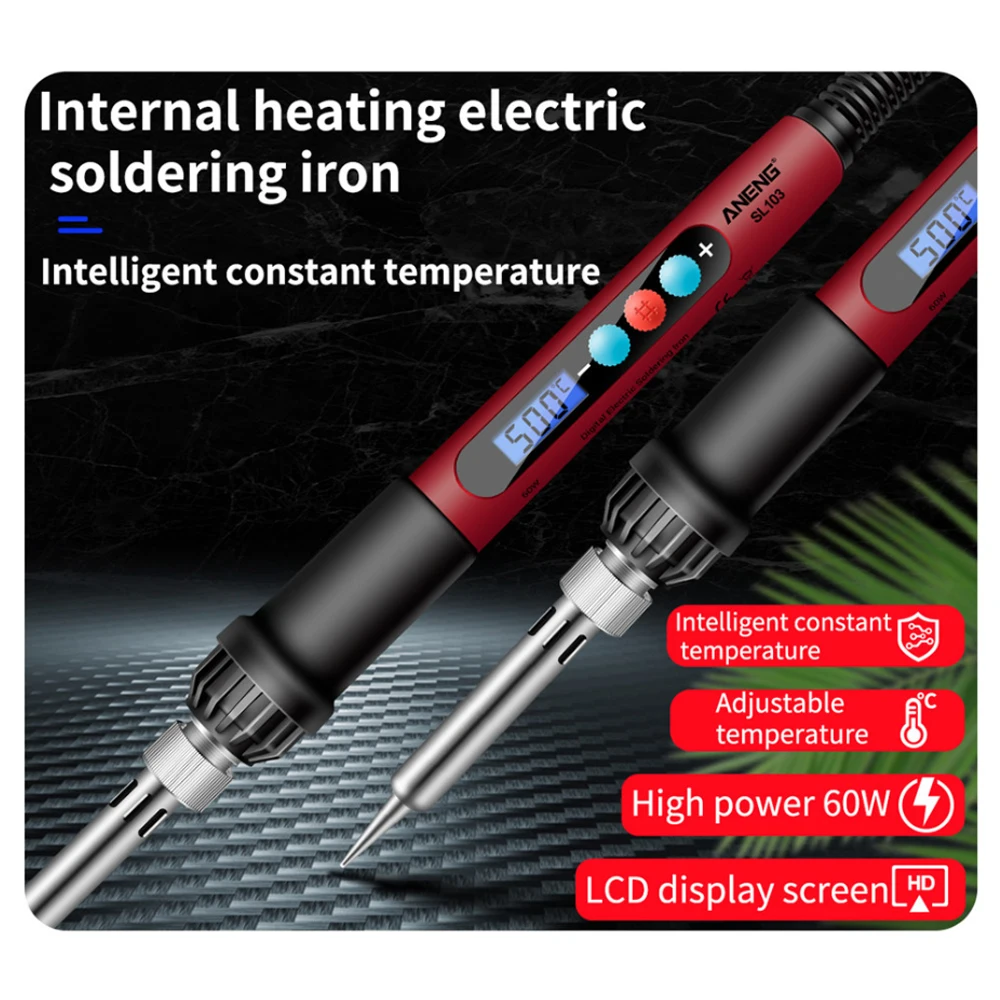 RDDSPON Adjustable Temperature Electric Soldering Iron Kit 60W Welding Solder Rework Station Heat Pencil Repair Tools  220V 110V