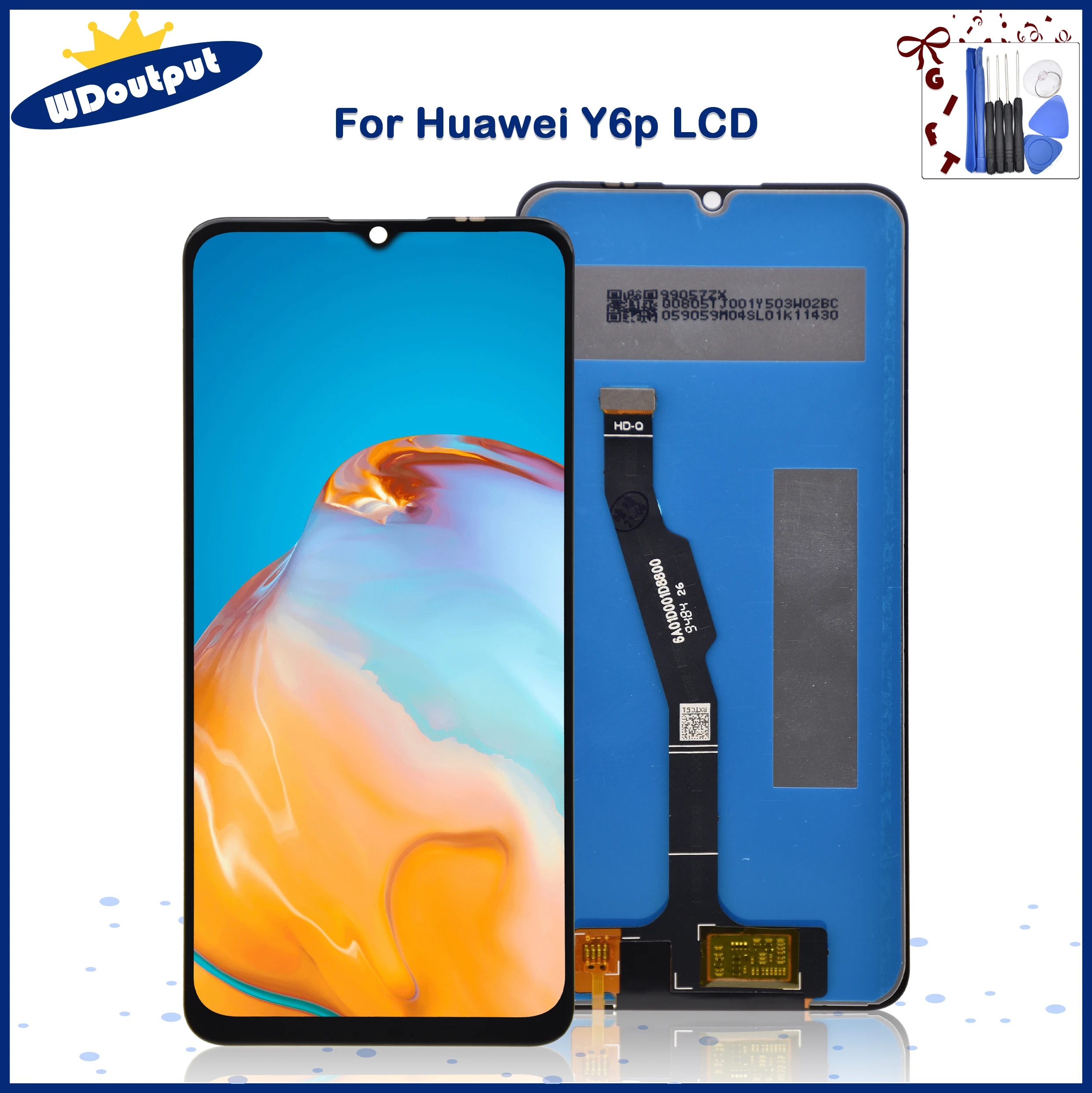 Original For Huawei Honor 9A LCD Display Y6P 2020 Touch Screen Digitizer For HUAWEI Enjoy 10E Display MOA-LX9 Replacement Parts