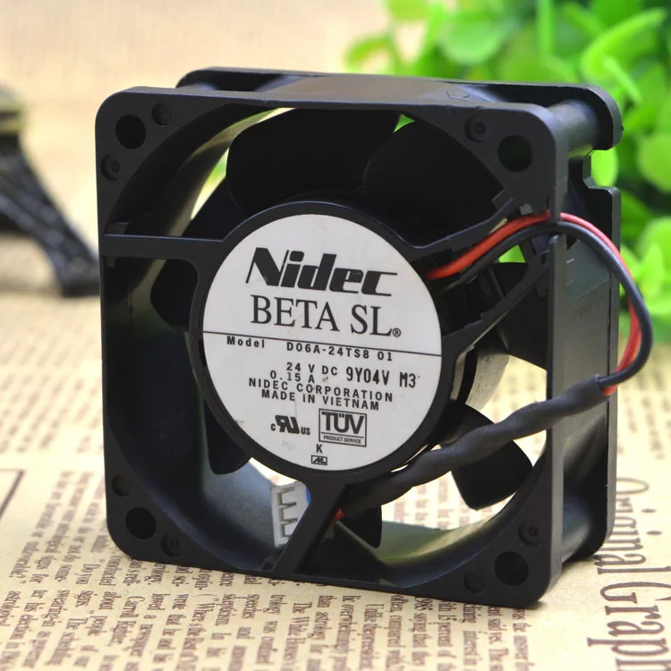 NEW D06A-24TS8 01  24VDC 0.15A 60*60*25MM Motor protection cooling