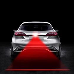 HAUSNN Anti Collision Rear-end Car Laser Tail Fog Light Auto Brake Parking Lamp Rearing Warning Light Car Styling