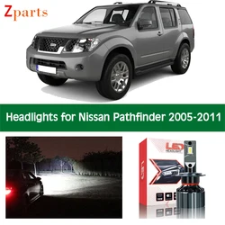 Car LED Headlight For Nissan Pathfinder 2005 2006 2007 2008 2009 2010 2011 Headlamp Bulbs Canbus Lights Lighting Accessories