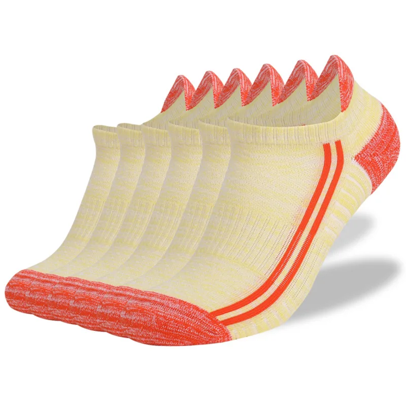 6 Pairs Professional Running Socks Women/Men Outdoor Sport Breathable Thicken Cushion Fitness Hiking Low Cut Short  Ankle Sock