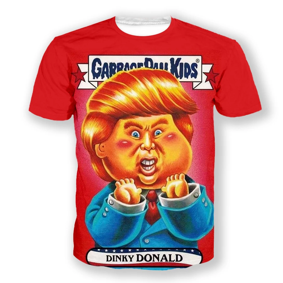 New Fashion  Women/men\'s 3D Print Cartoon Garbage Pail Kids Casual T-shirts Harajuku  T-shirts